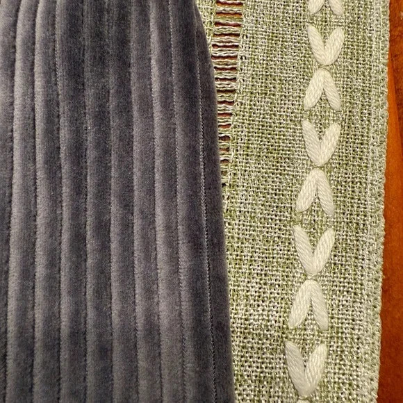 Aerie Gray Velvet and Corduroy Flare Pants - Picture 5 of 6